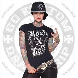 Dragstrip Kustom Girls Rock N Roll Rebel T`shirt